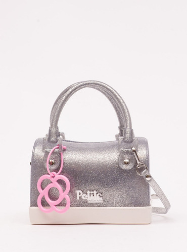 Bolsa Infantil Petite Jolie Mini Bloom In Prata Pj11156in Cor Cinza