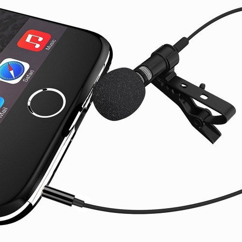 Micrófono 3mts Mini Lavalier Para iPhone 7 8 X Xr Xs Pro 11