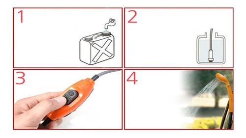 Ducha Portátil, Ducha De Camping Versátil Con Cubo