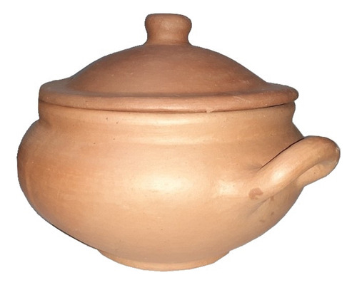 Olla Paellera Recta De Barro Cocido