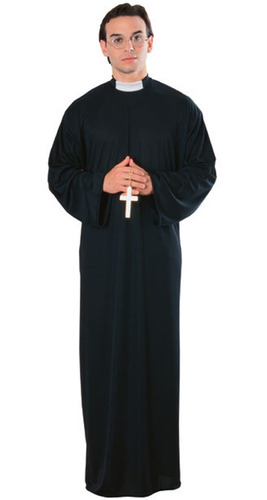 Disfraz De Sacerdote Talla Única Para Hombre, Halloween