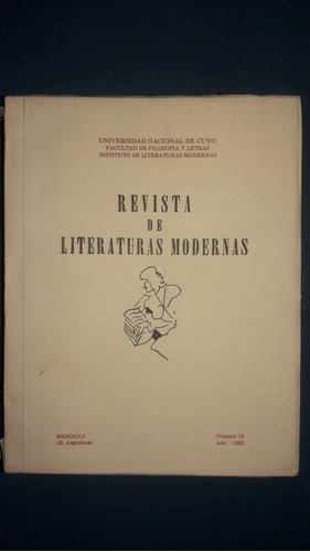 Revista De Literaturas Modernas N°16 1983