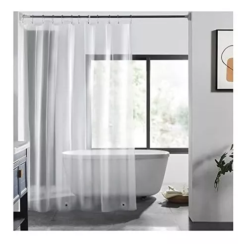 Revestimiento de cortina de ducha transparente impermeable para baño