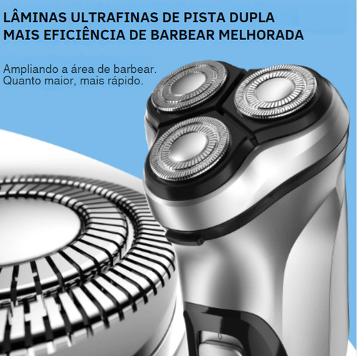 Kit Barbeador Portatil + Finalizador Profissional Sem Fio