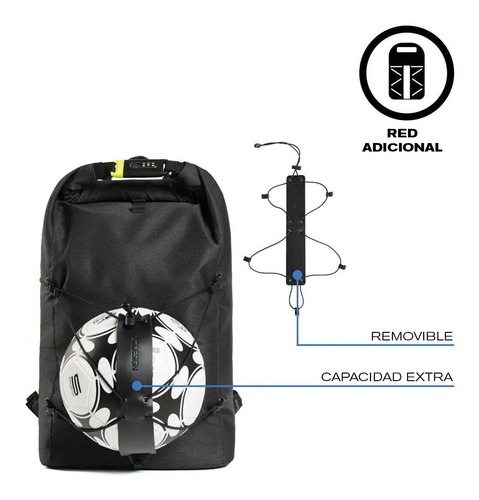 Xd Design Bobby Urban Lite Mochila Antirrobo Con Candado Para Laptop De 15.6 Pulgadas
