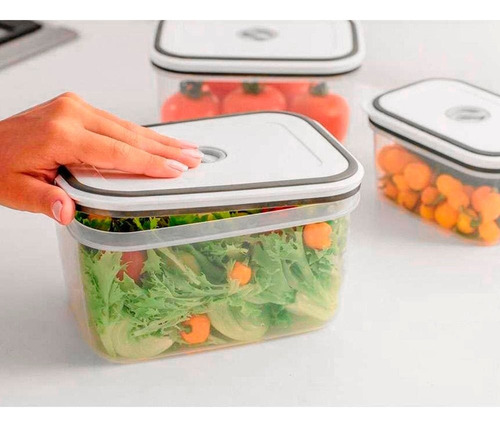 Conjunto 10 Potes Herméticos Com Tampa Easy-open Electrolux Cor Transparente