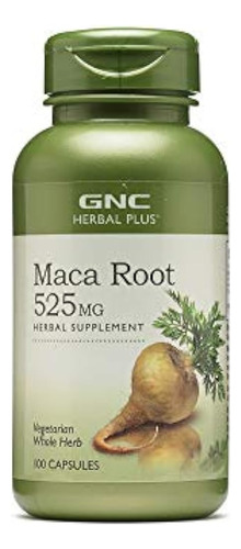 Gnc Raiz De Maca 525 Mg Apoyo Vitalidad 100 Cap