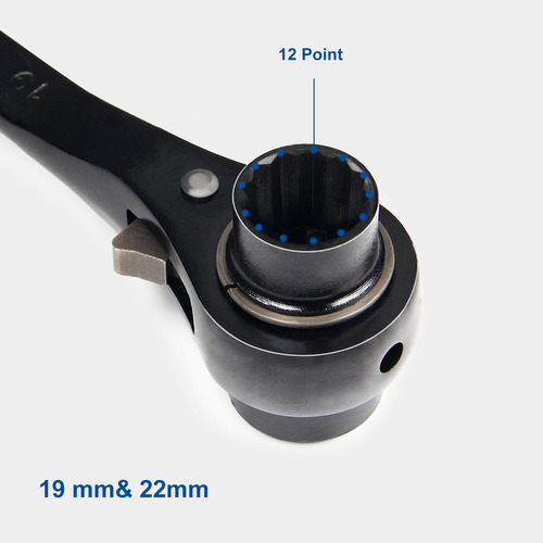 Auniwaig 19 Mm X 22 Mm O 3/4 X 7/8 12 Puntos Llave De Doble