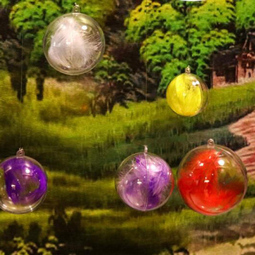 30 Bolas Transparentes, Bolas De Adornos, Manualidades, 3 Cm