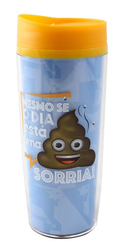 Imagem 1 de 4 de Copo Viagem Emoji Mesmo Se O Dia Está Uma... Zc 10022932