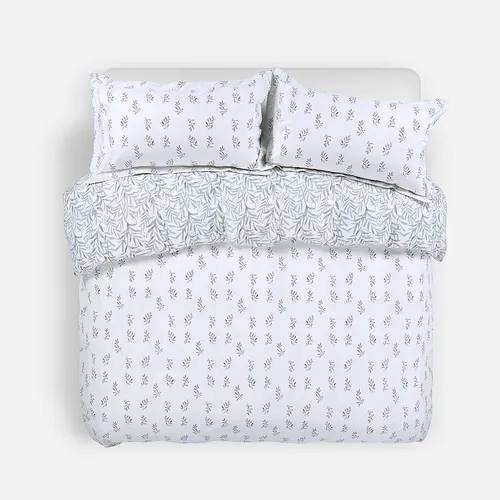 Funda Plumón Algodón Reversible Estampada Capri Súper King