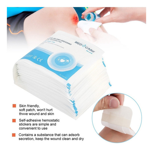 Q 50 Parches Impermeables Y Transpirables Para Heridas.