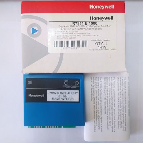 R7851b 1000 Amplificador De Llama Óptico Para C7927 Honeywel