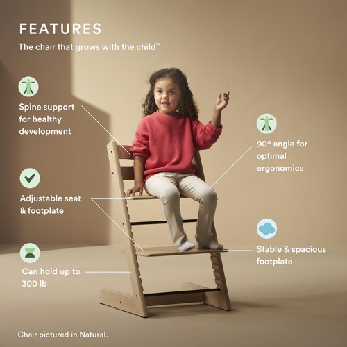 Trona Stokke Tripp Trapp Whitewash Ajustable De Madera