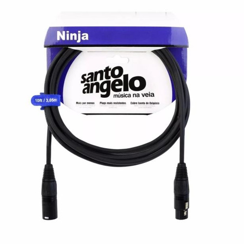 Cabo Santo Angelo Ninja Lw 4,57m Balanceado Microfone Violão