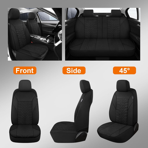 Juego Completo De Fundas De Asiento De Automóvil, Lavables Y