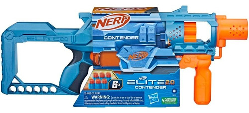 Nerf Elite 2.0 Contender 6 Balas Dardos Pistola Lanzadardos