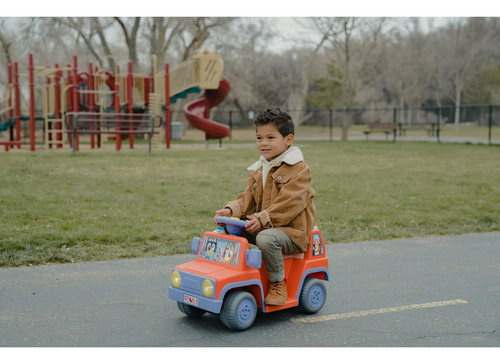 Bluey Carro Montable Bluey Eléctrico 6v Niños De 2-4 Años Rosa Chicle