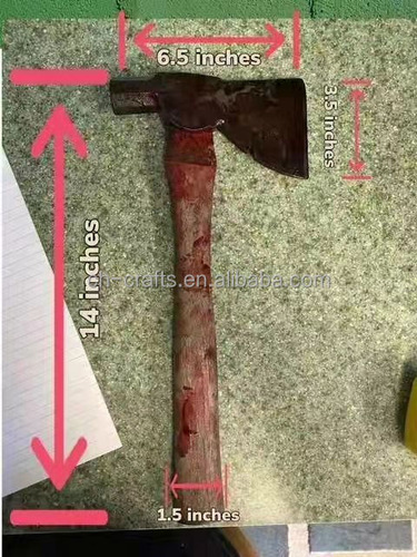Accesorio Para Disfraz De Halloween, Cabeza De Hacha De Anim