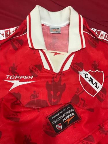 Camiseta Independiente Topper 1997 1998 Usuriaga 7 Diablitos (Usado)