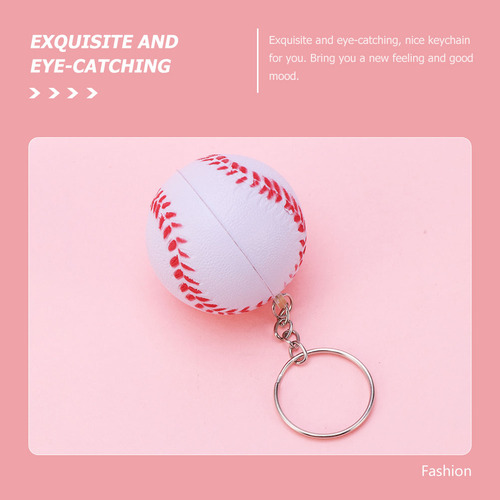 10pcs Backpack Decorative Keychain Baseball Hanging Ornament