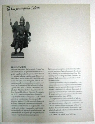 La Jerarquía Celeste. Catálogo