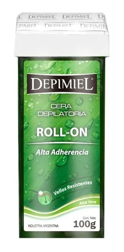 Cera Roll On Depimiel X 100grs Alta Adherencia Vegetal