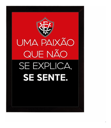 Ec Vitória, Leão Da Barra, Paixão, Quadro Moldura 33x24cm