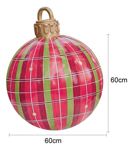 Bola Inflable De Navidad 60cm Atmósfera Festiva Inflable