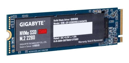Imagen 3 de 4 de Disco sólido SSD interno Gigabyte GP-GSM2NE3256GNTD 256GB