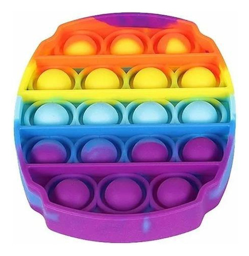 Fidget Toy Pop It Oval Arcoíris Colorido
