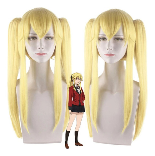 Pelucas De Mary Saotome Meari De Kakegurui, Coletas Rubias