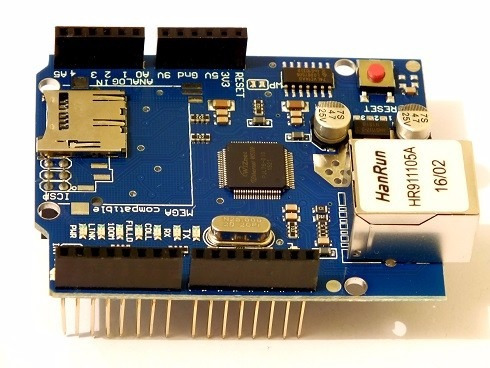 Arduino Compatible Ethernet Shield Uno Mega Wiznet 5100