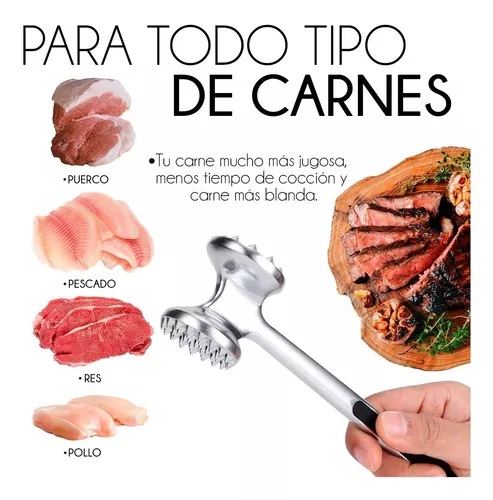 Martillo para Carne Pollo de Acero Inoxidable de Agujas Tenderizadora  Sueltas