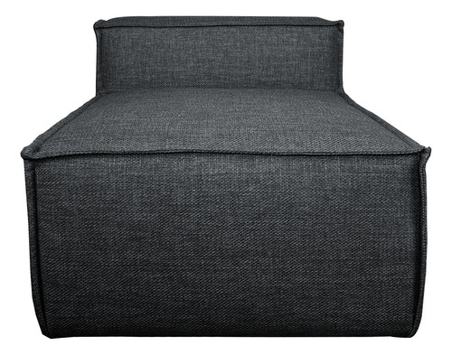Sillón Modulo Central Latt Lino Dalton Color Negro