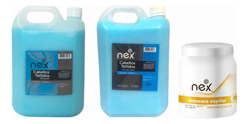 Shampoo +  Enjuague  + Baño De Crema X 1 Kg Ph Teñidos Nex 