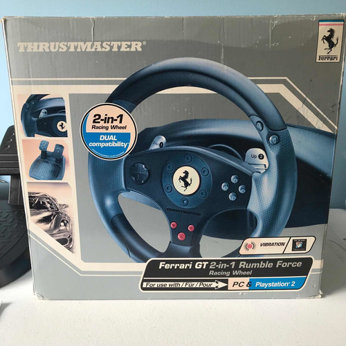 Volante Joystick Thrustmaster Ferrari Gt Pedais