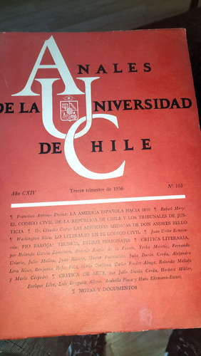 Anales De La Universidad De Chile 1956 N° 103