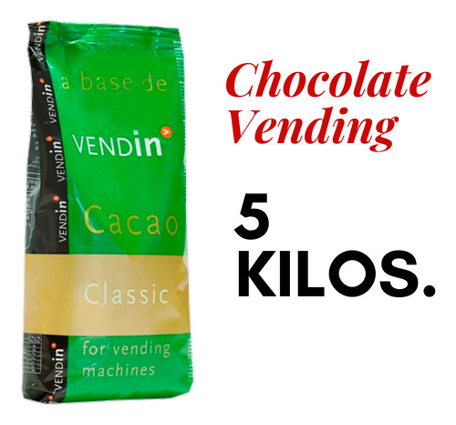 5 Kg De Chocolate Vending, Para Maquinas De Cafe 