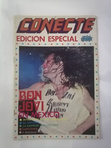 Bon Jovi Revista Conecte Edicion Especial Mexico 1990 #1