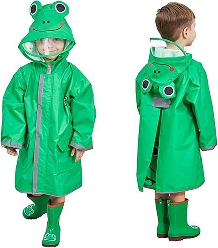 Capa De Chaqueta Impermeable Para Niños De Dibujos Animados