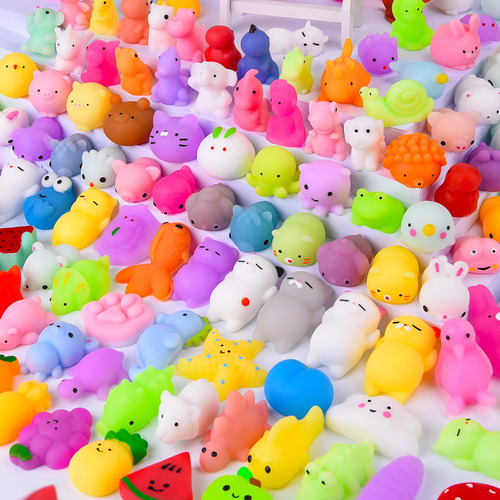 100 Juguetes Esponjosos Mochi Para Recuerdos De Fiesta Para