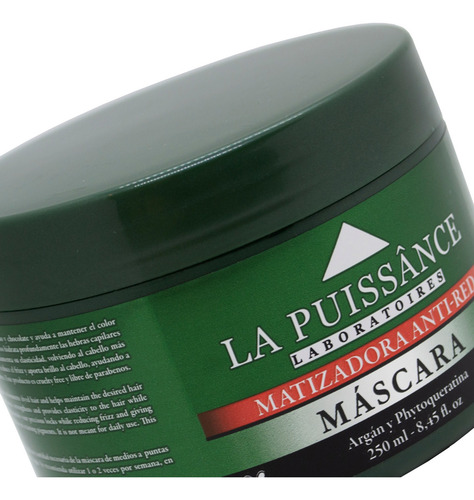 La Puissance Anti Red Máscara Matizador Castaño 250ml 3c