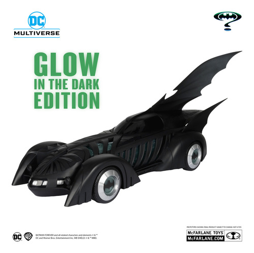 Vehículo Batimóvil Dc Multiverse (Batman Forever) etiqueta dorada McFarlane Toys