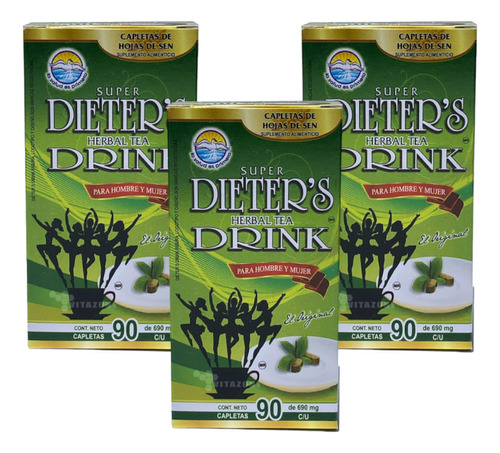 Dieters Drink (90 Caps) La Salud Es Primero 3 Piezas