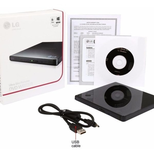 Multigrabador Dvd LG Lector Externo, Usb 2.0. Forma