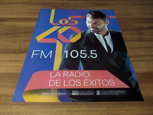 (pg756) Ricky Martin * Publicidad Los 40