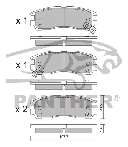 Balata Akebono Act814 Tras Buick Regal 1999