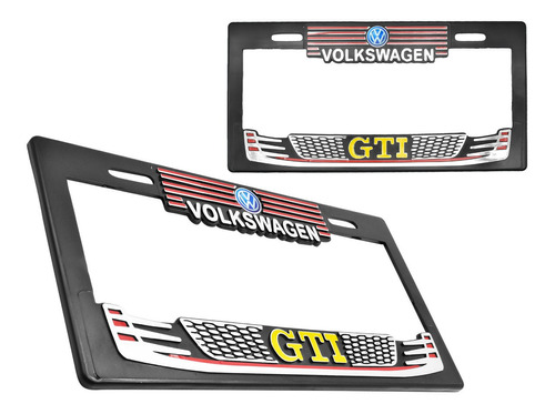 Juego Porta Placas Maxi Universal Volkswagen Gti-y