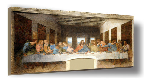 Cuadro Canvas Bastidor Última Cena Leonardo Da Vinci 50x90